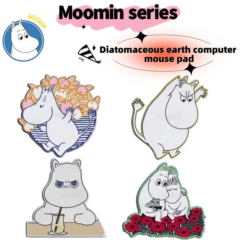 Laptop Tablet Accessories - Sevimli Hippo Moomin Karikatür Diatom Çamur