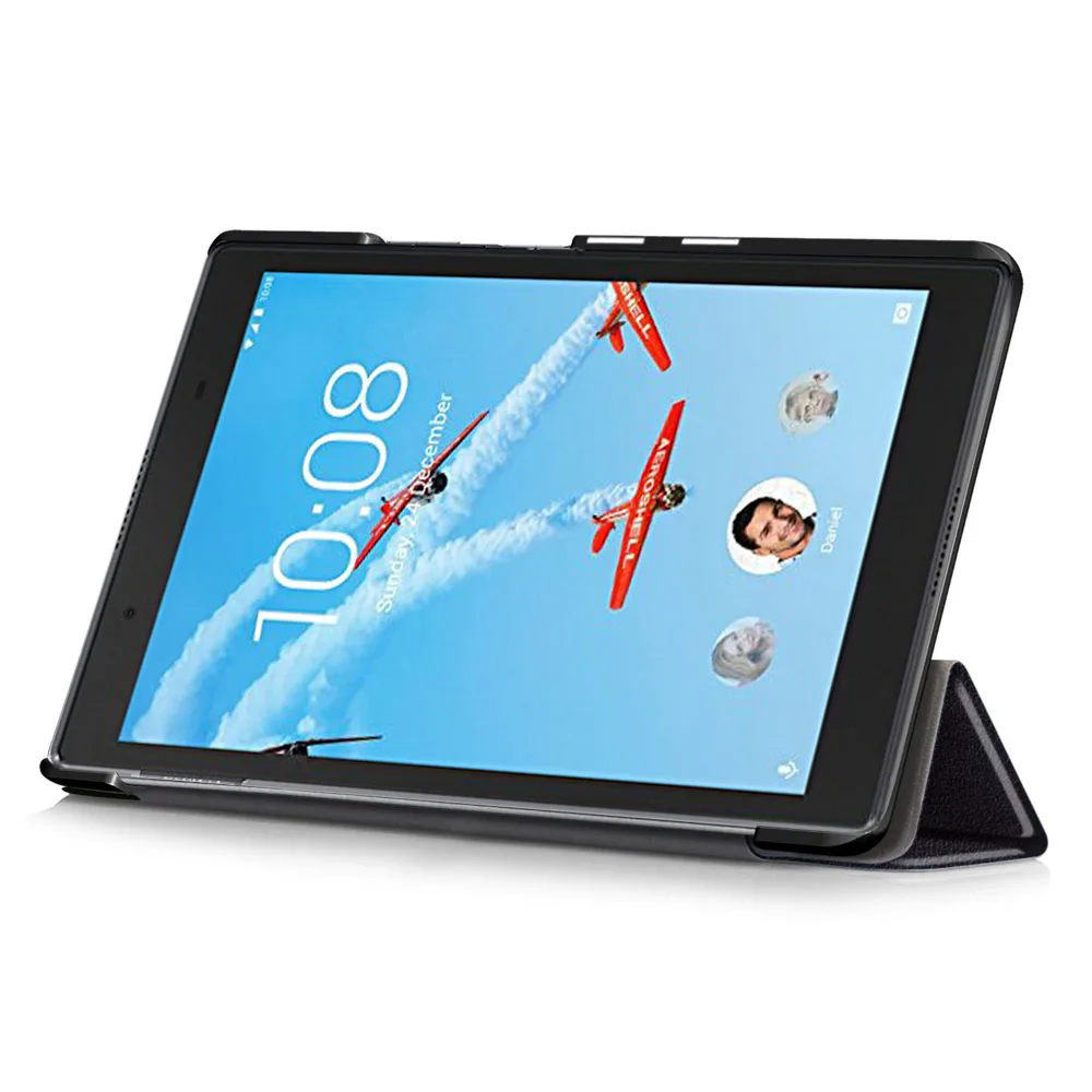 Lenovo Tablet With Accessories - Katlama Stand Braketi deri kılıf için