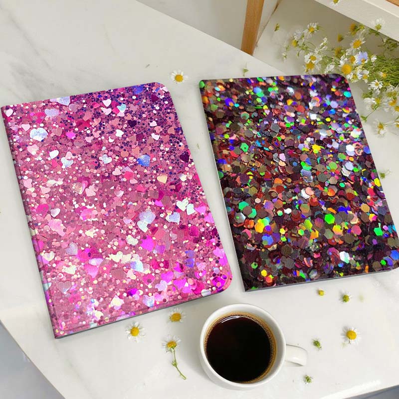 Tablet A9 Accessories - Parıltılı Desenli Tasarım Samsung Galaxy Tab