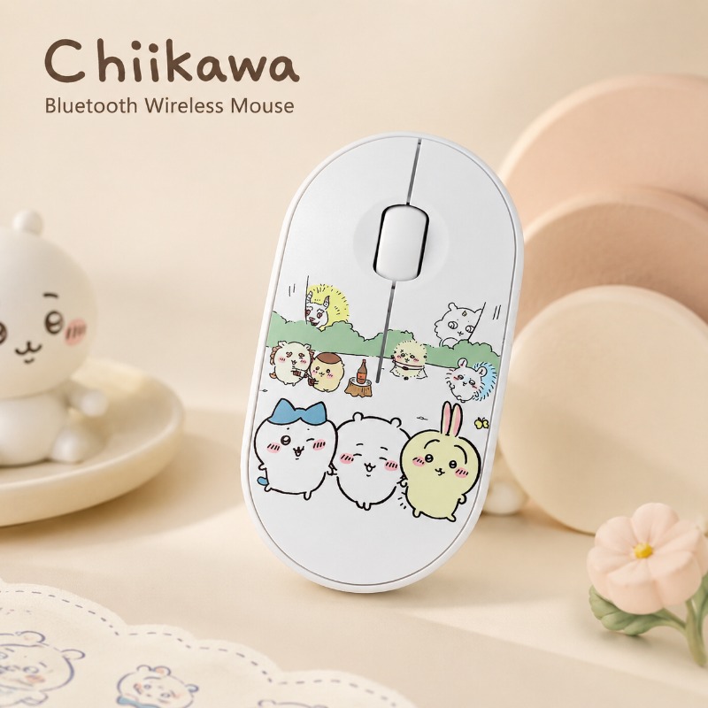 Laptop Tablet Accessories - Sevimli Chiikawa Bluetooth Kablosuz Fare Çift