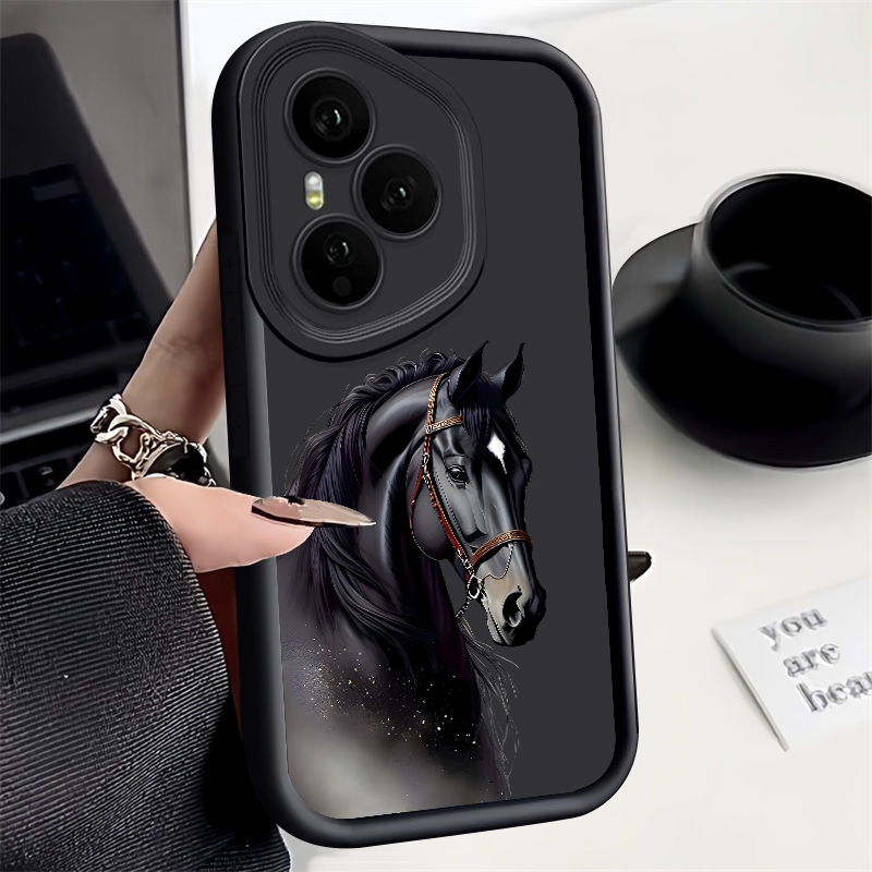 Honor Tablet Accessories - Yaratıcı At Desenli Telefon Kılıfı Honor