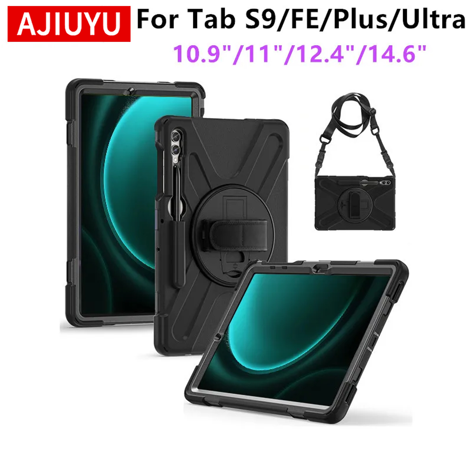 Tablet A9 Accessories - Ağır Darbeye Dayanıklı Kılıf Samsung Galaxy