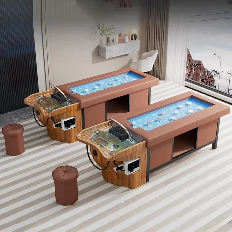 Massage Table Accessories Uk - Kuaför Koltuğu Saç Yıkama Yatağı Spa