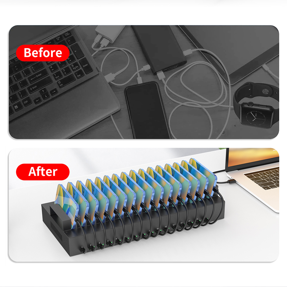 Usb Hub Type C - CA16-165C 16 Portlu Usb Type-c Hub