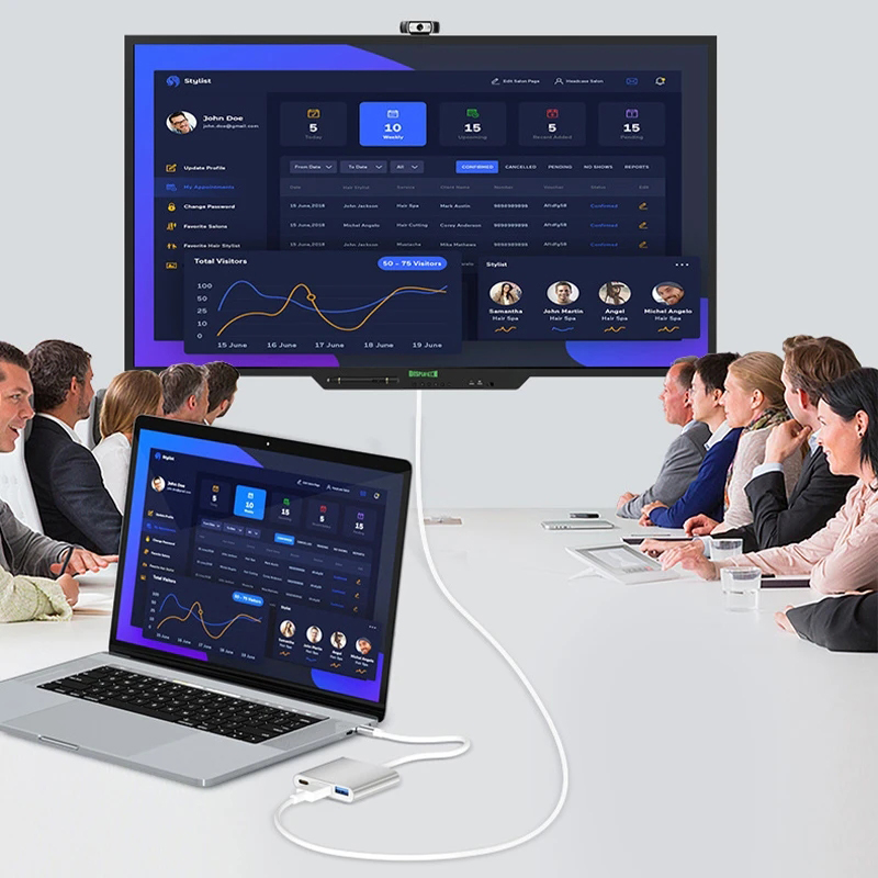 3'ü 1 arada USB Type C Hub, 4K - Tablet Accessories For Samsung incelemesi ve fiyatı