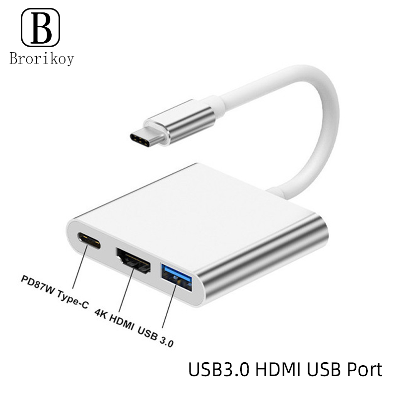 3'ü 1 arada USB Type C Hub, 4K - Tablet Accessories For Samsung incelemesi ve fiyatı
